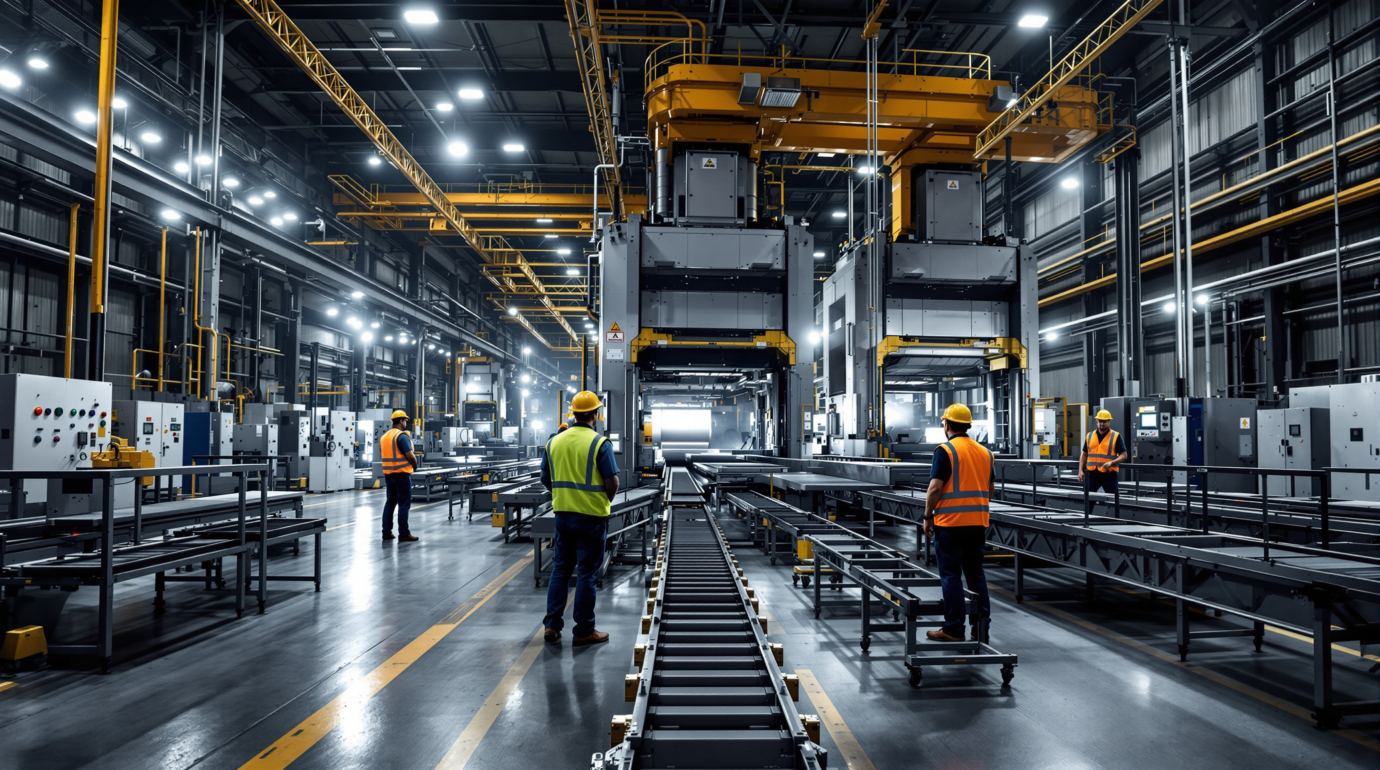 Automotive stamping plant using flat-rolled steel coil