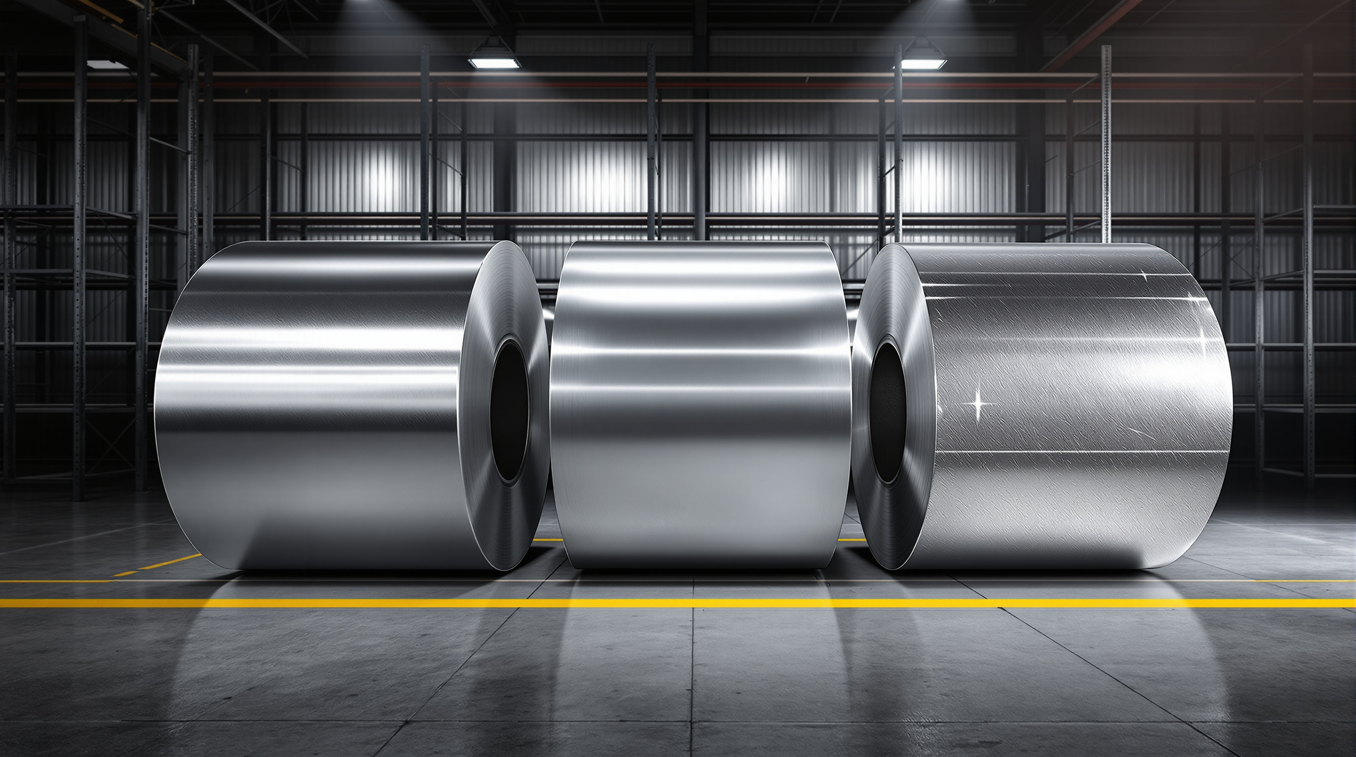 Flat-rolled steel products including galvanized, cold rolled, and tinplate coils